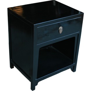 Black Bedside Table