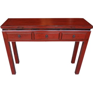 Original Red Console Hall Table