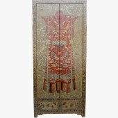Large Cabinet w/ Painted Chinese Qing Empress Dress