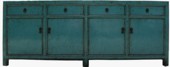 Large Light Blue Chinese Sideboard Buffet