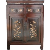Chinese Mother of Pearl Small Cabinet
