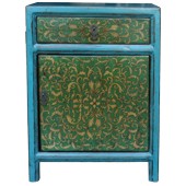 Tibetan Painted Bedside Table