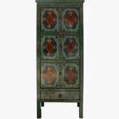 Original Painted Tibetan Cabinet