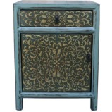 Tibetan Painted Bedside Table