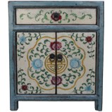 Original Tibetan Painted Bedside Table