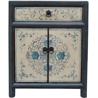 Tibetan Painted Bedside Table