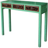 Original Console Table with Three Painted Drawers