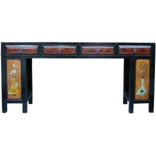 Original manchurian Four-Drawer Painted Long Table