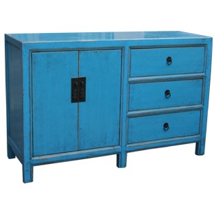 Blue Lacquer Sideboard Buffet