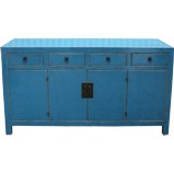 Blue Lacquered Sideboard Buffet