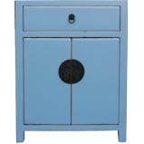 Light Blue Lacquer Bedside Table