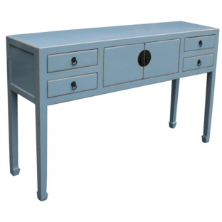 Chinese Light Blue Console Table