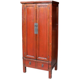 Red Slim Tapered Cabinet