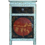 Tibetan Painted Bedside Table