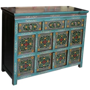Original Painted Tibetan Sideboard/Cabinet