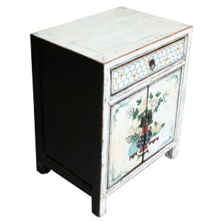 Tibetan Painted Bedside Table