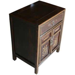 Chinese Mother of Pearl Bedside Table