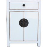 White/ Light Grey Bedside Table