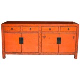 Large Original Orange Patina Sideboard