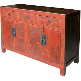 Original Red Patina Sideboard