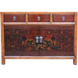 Mongolian Painted Sideboard