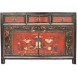 Original Mongolian Painted Sideboard