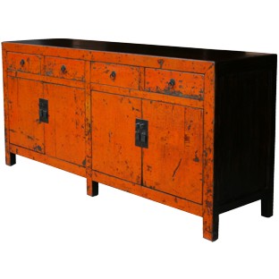 Large Original Orange Patina Sideboard
