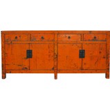 Large Original Orange Patina Sideboard