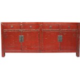 Large Red Patina Sideboard