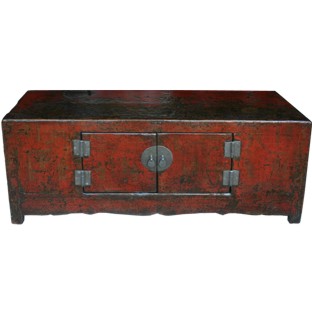 Original Red Patina Shanxi Low Sideboard