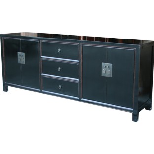 Black Large Lacquer Sideboard/Buffet