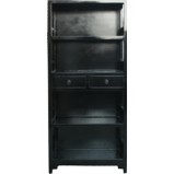 Black Lacquer Chinese Bookshelf