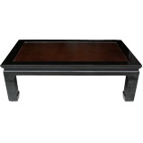 Oriental Black Opium Rattan Inlay Coffee Table