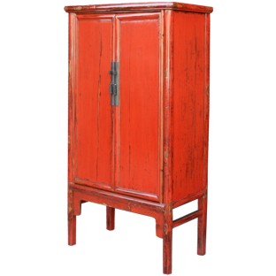 Red Medium Chinese Cabinet
