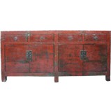 Original Chinese Red w/ Patina Sideboard