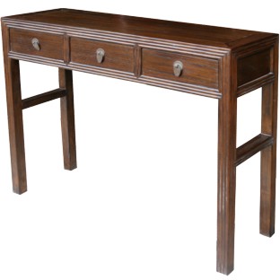Elm Chinese 3-Drawer Hallway Table