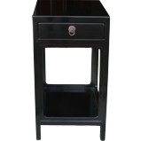 Black Lacquer Tea Table Vase Stand