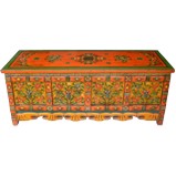 Tibetan Four Drawer Low Sideboard Side Table