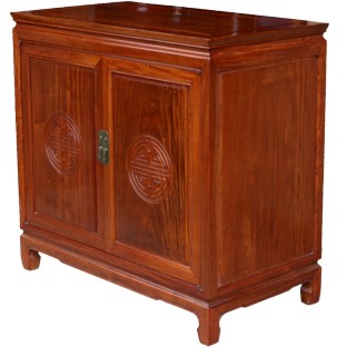 Rose wood Cabinet w/Carving
