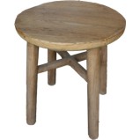 Round Elm Farmer Stool