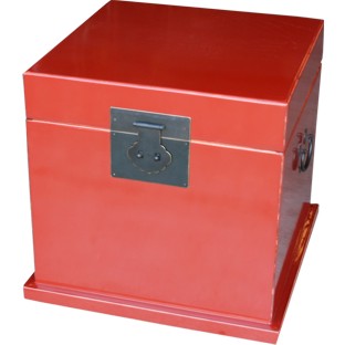 Red Lacquered Chinese Chest