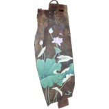 Chinese Wall Hanging- Old Boat Wood Panel w/Paintings