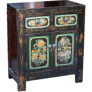 Original Black Painted Cabinet