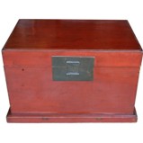 Plain Red Lacquered Trunk