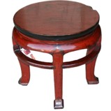Original Red Round Stool/Side Table