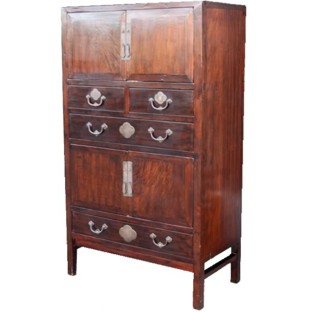 Original Burlwood Chinese Wardrobe
