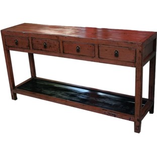 Four-Drawer Scholar Desk Table