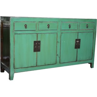 Green Four Door Sideboard/Buffet