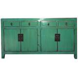 Green Four Door Sideboard/Buffet