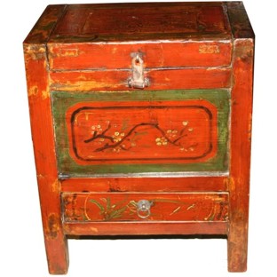 Antique Mongolian Chest with Drawer